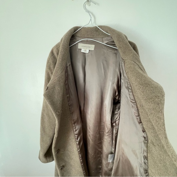 Gerard Darel Virgin Wool Cocoon Minimalistic Tan Coat size 10 - Picture 16 of 16